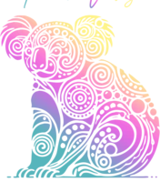 Le koala mandala psychédélique de Koala Vibes