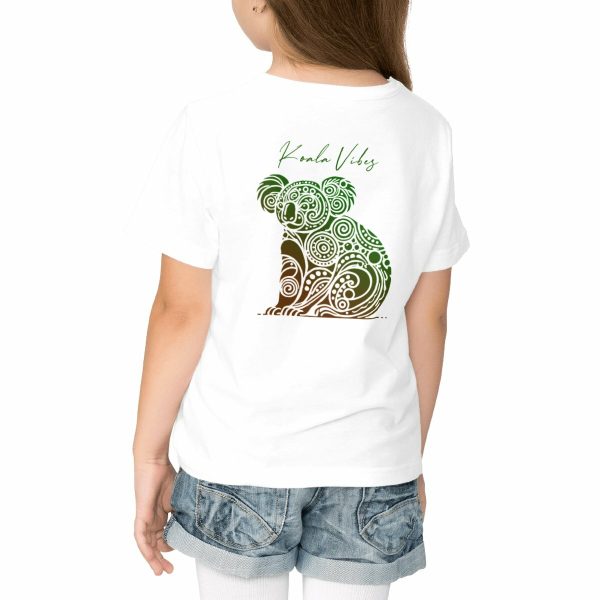 T-shirt koala enfant épais, mandala vert