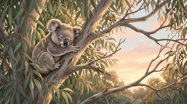 Le koala maître zen du ralentissement