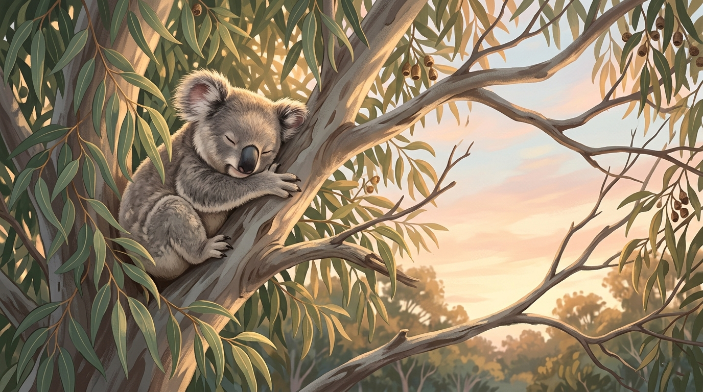 Le koala maître zen du ralentissement